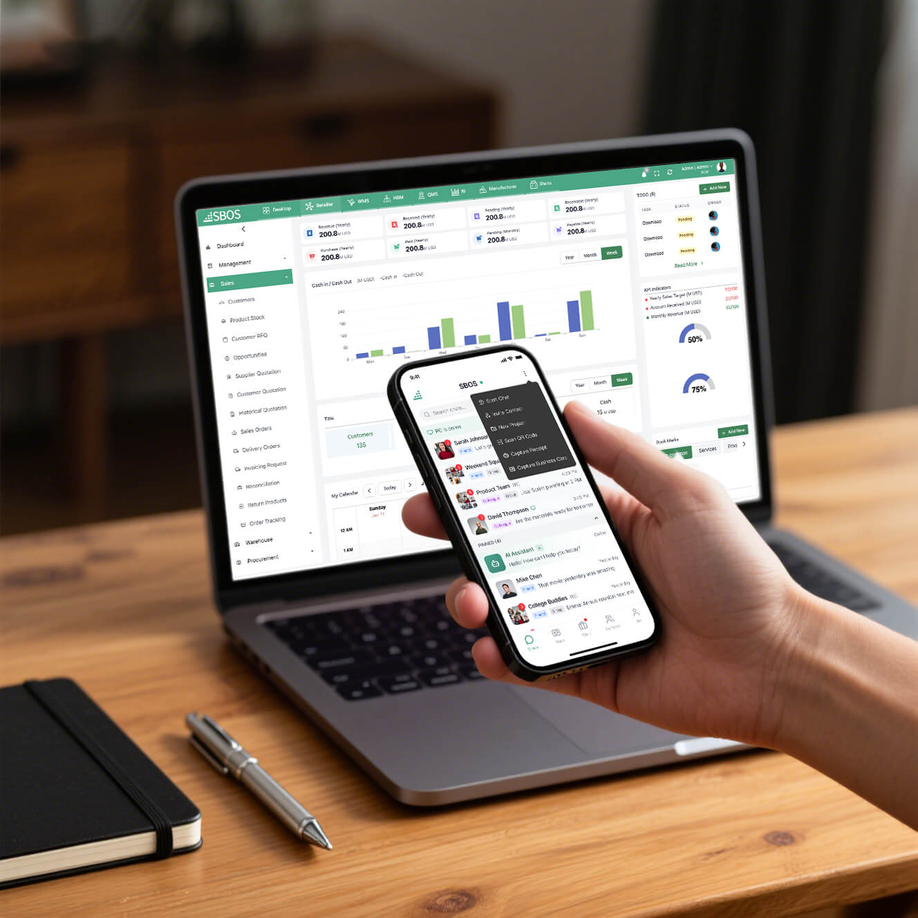 Complete AI SCM and Book Keeping
